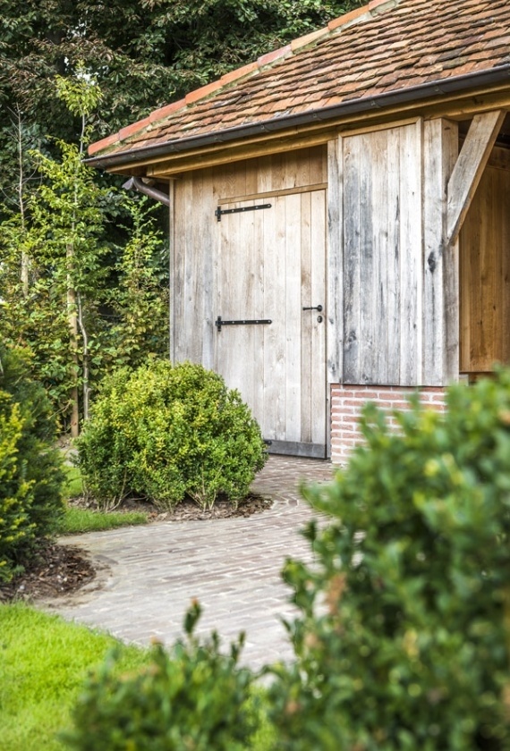 Tuinhuizen | Tuinhuis met overkapping | Modern tuinhuis | Klassiek | Poolhouse - - plaatsen - voorbeelden - offerte - - Oost-Vlaanderen | Wood Arts